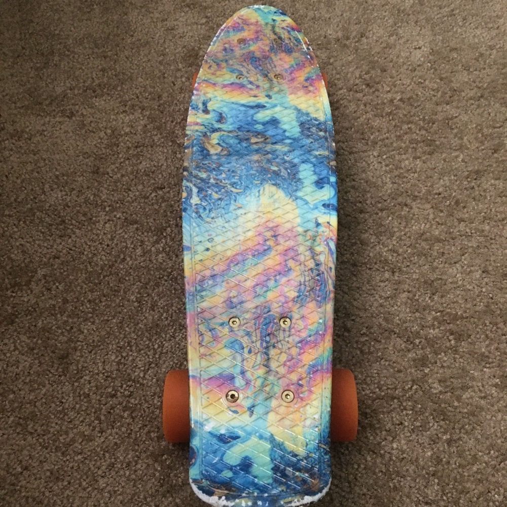 SOLD - Rainbow spilled oil penny board